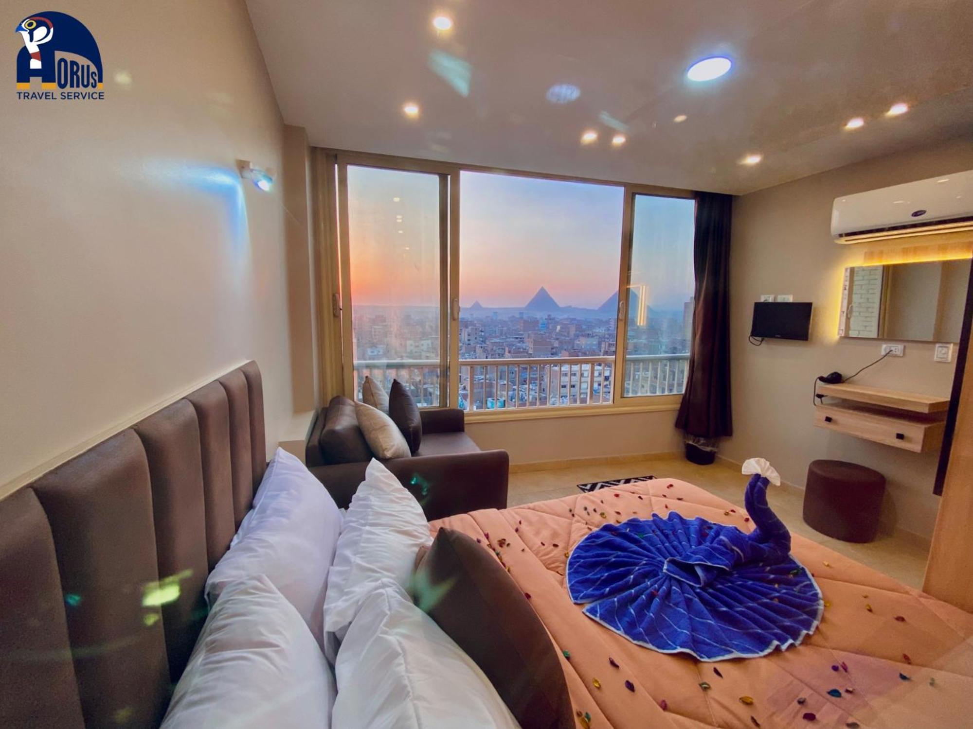 Horus Horizon Inn Pyramids View Kafret el-Gabal Exteriér fotografie